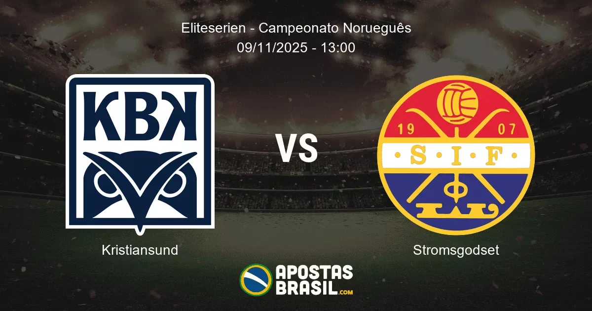 Kristiansund Stromsgodset Eliteserien Campeonato Noruegus 09112025 1300