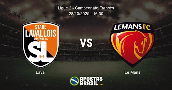 Laval Le Mans Ligue 2 Campeonato Francs 28102025 1630