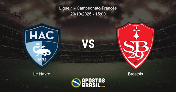 Le Havre Brestois Ligue 1 Campeonato Francs 29102025 1500