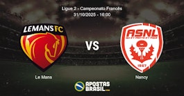 Le Mans Nancy Ligue 2 Campeonato Francs 31102025 1600