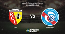 Lens Strasbourg Ligue 1 Campeonato Francs 22112025 1300