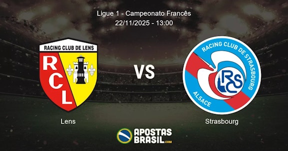 Lens Strasbourg Ligue 1 Campeonato Francs 22112025 1300