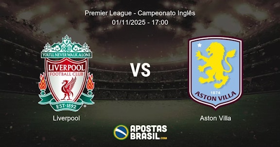 Liverpool Aston Villa Premier League Campeonato Ingls 01112025 1700
