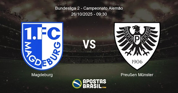 Magdeburg Preuen Mnster Bundesliga 2 Campeonato Alemo 26102025 0930