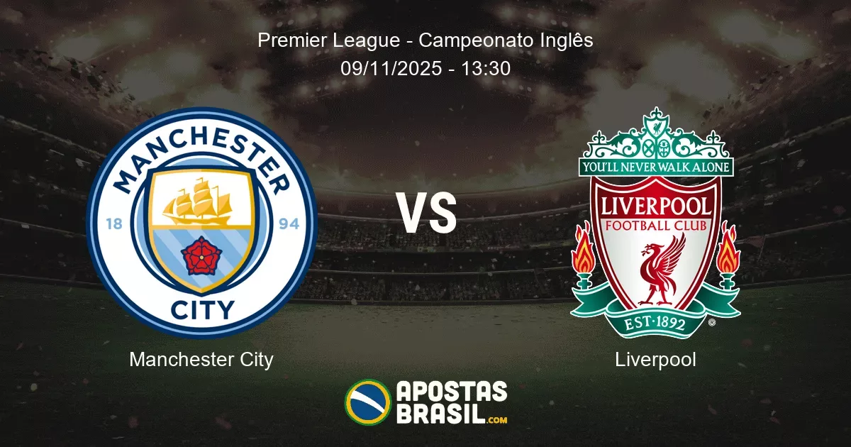 Manchester City Liverpool Premier League Campeonato Ingls 09112025 1330