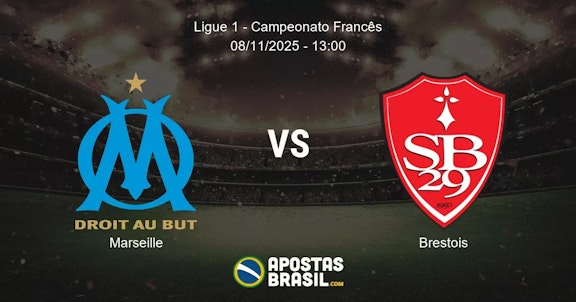 Marseille Brestois Ligue 1 Campeonato Francs 08112025 1300
