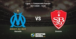 Marseille Brestois Ligue 1 Campeonato Francs 08112025 1300