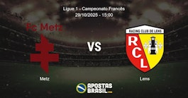 Metz Lens Ligue 1 Campeonato Francs 29102025 1500