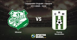 Miramar Racing Montevideo Campeonato Uruguaio Clausura 07112025 1630