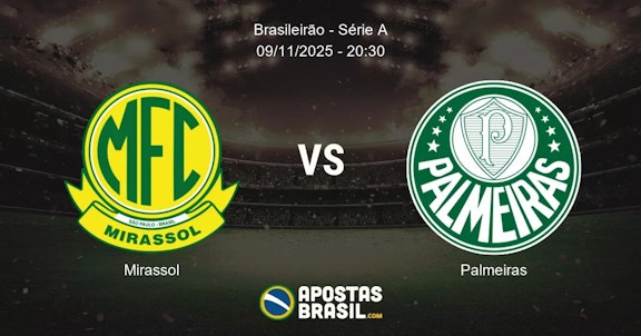 Mirassol Palmeiras Brasileiro Srie A 09112025 2030