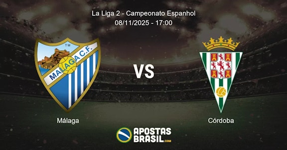 Mlaga Crdoba La Liga 2 Campeonato Espanhol 08112025 1700