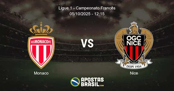 Monaco Nice Ligue 1 Campeonato Francs 05102025 1215