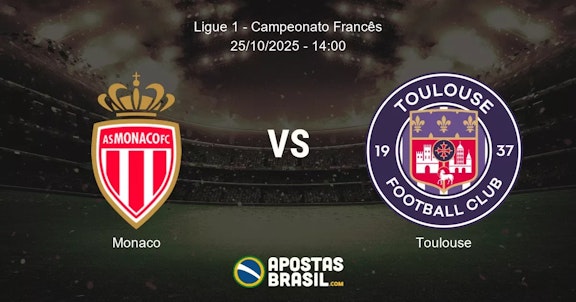 Monaco Toulouse Ligue 1 Campeonato Francs 25102025 1400