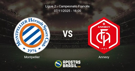 Montpellier Annecy Ligue 2 Campeonato Francs 07112025 1600