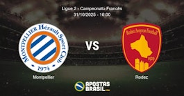 Montpellier Rodez Ligue 2 Campeonato Francs 31102025 1600