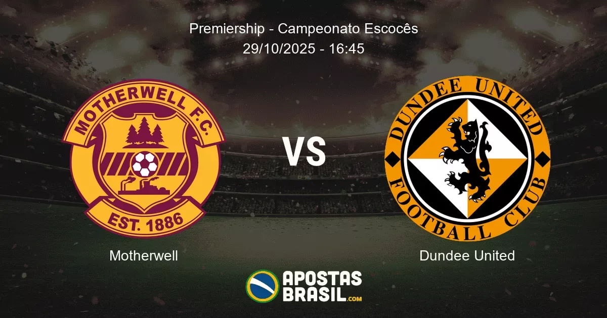 Motherwell Dundee United Premiership Campeonato Escocs 29102025 1645
