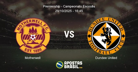 Motherwell Dundee United Premiership Campeonato Escocs 29102025 1645