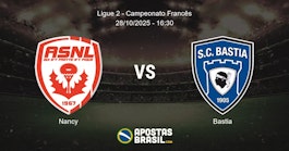 Nancy Bastia Ligue 2 Campeonato Francs 28102025 1630