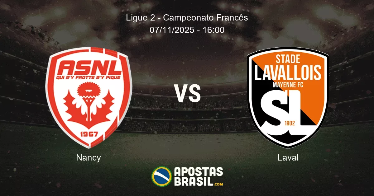 Nancy Laval Ligue 2 Campeonato Francs 07112025 1600