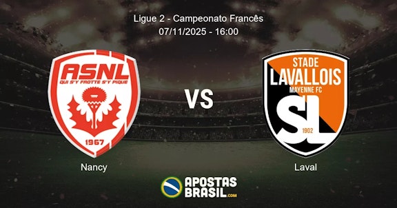 Nancy Laval Ligue 2 Campeonato Francs 07112025 1600