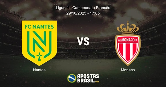 Nantes Monaco Ligue 1 Campeonato Francs 29102025 1705