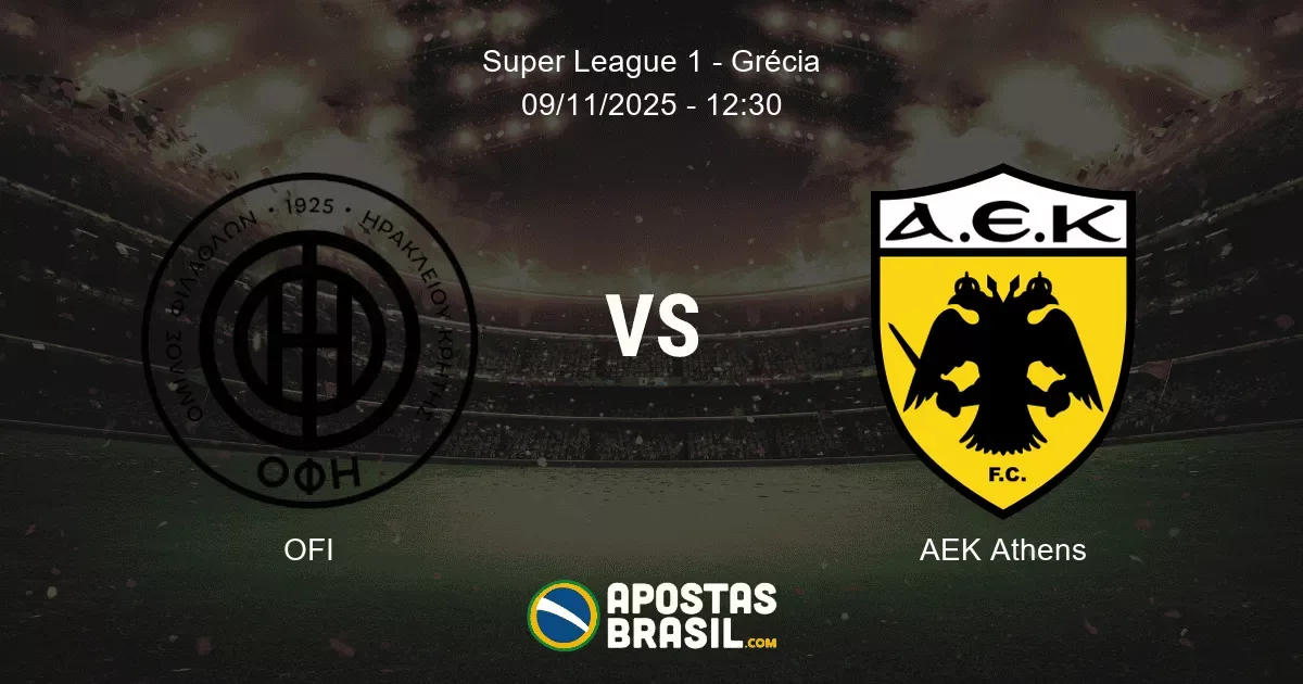 OFI AEK Athens Super League 1 Grcia 09112025 1230