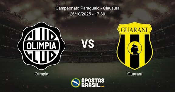 Olimpia Guaran Campeonato Paraguaio Clausura 26102025 1730