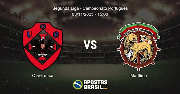 Oliveirense Martimo Segunda Liga Campeonato Portugus 03112025 1500