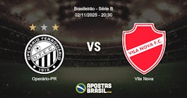 Operrio PR Vila Nova Brasileiro Srie B 02112025 2030