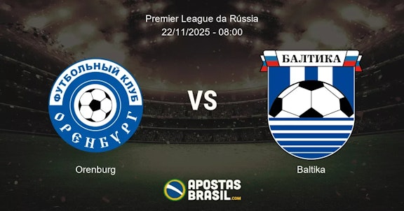 Orenburg Baltika Premier League da Rssia 22112025 0800
