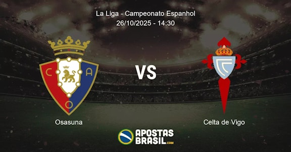 Osasuna Celta de Vigo La Liga Campeonato Espanhol 26102025 1430