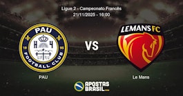 PAU Le Mans Ligue 2 Campeonato Francs 21112025 1600