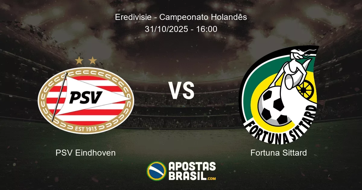 PSV Eindhoven Fortuna Sittard Eredivisie Campeonato Holands 31102025 1600