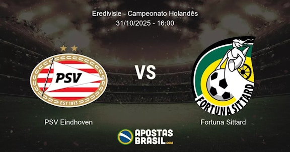 PSV Eindhoven Fortuna Sittard Eredivisie Campeonato Holands 31102025 1600