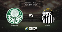 Palmeiras Santos Brasileiro Srie A 06112025 2130