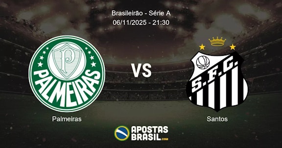 Palmeiras Santos Brasileiro Srie A 06112025 2130