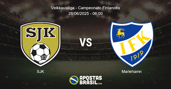 Palpite SJK X Mariehamn Veikkausliiga Campeonato Finlandes 28 06 2025