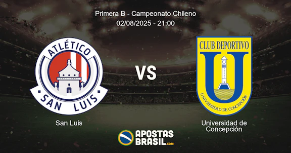 Palpite San Luis X Universidad de Concepcion Primera B Campeonato Chileno 02 08 2025
