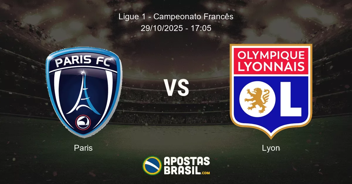 Paris Lyon Ligue 1 Campeonato Francs 29102025 1705