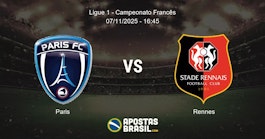 Paris Rennes Ligue 1 Campeonato Francs 07112025 1645