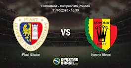 Piast Gliwice Korona Kielce Ekstraklasa Campeonato Polons 31102025 1630