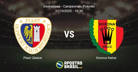 Piast Gliwice Korona Kielce Ekstraklasa Campeonato Polons 31102025 1630