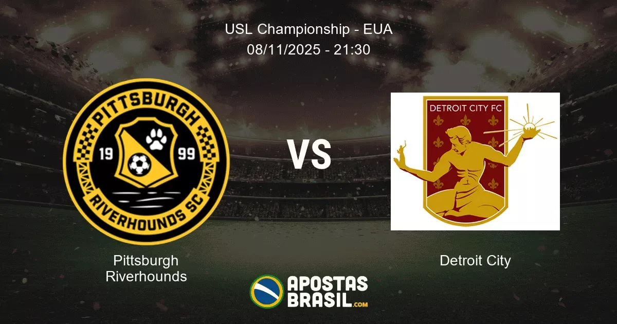 Pittsburgh Riverhounds Detroit City USL Championship EUA 08112025 2130