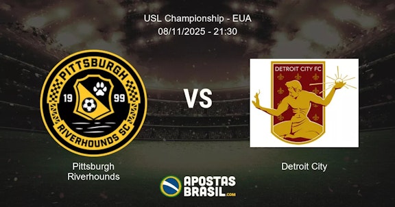 Pittsburgh Riverhounds Detroit City USL Championship EUA 08112025 2130