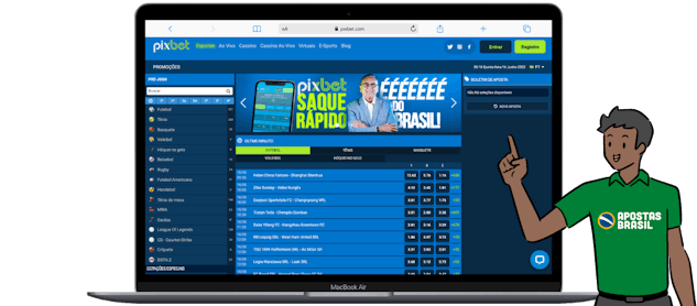 Pixbet tem um site facil de navegar