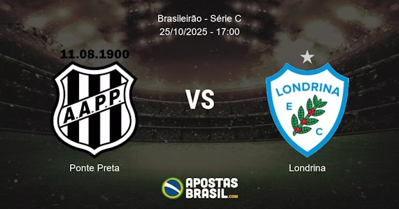 Ponte Preta Londrina Brasileiro Srie C 25102025 1700
