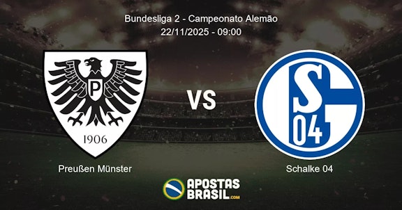 Preuen Mnster Schalke 04 Bundesliga 2 Campeonato Alemo 22112025 0900