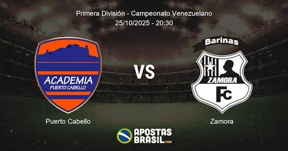Puerto Cabello Zamora Primera Divisin Campeonato Venezuelano 25102025 2030