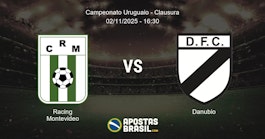 Racing Montevideo Danubio Campeonato Uruguaio Clausura 02112025 1630