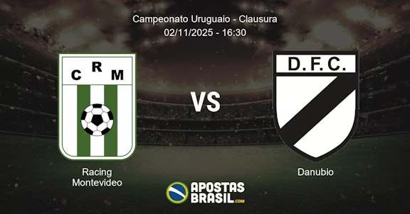 Racing Montevideo Danubio Campeonato Uruguaio Clausura 02112025 1630